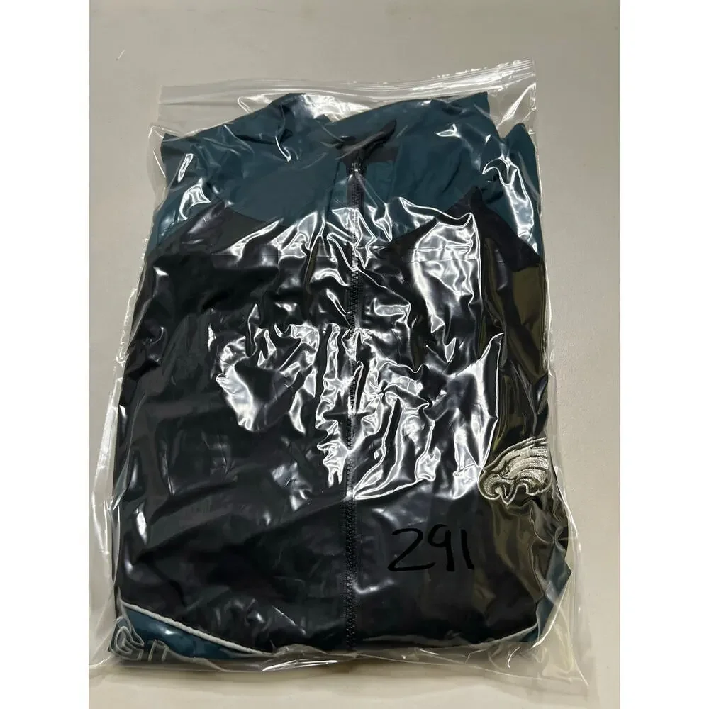 Vintage 90's Philadelphia Eagles  Zip Up Windbreaker Jacket Men’s Sz XL  Y2K - Picture 10 of 10